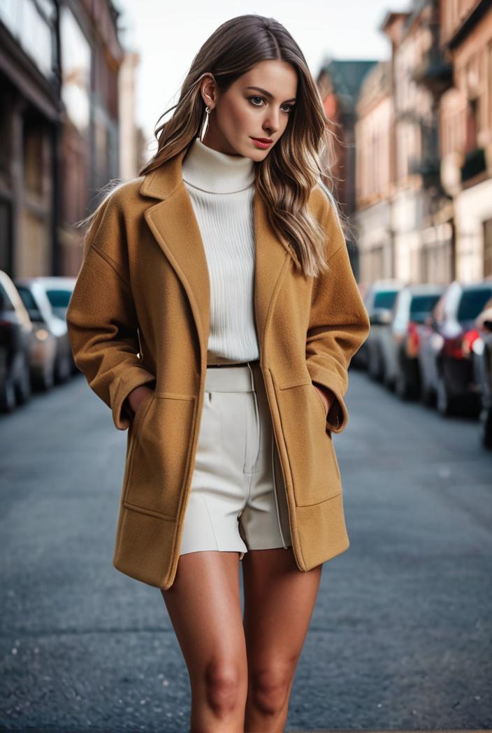 elegant solid stand collar pocket open front long sleeve blazer 137858