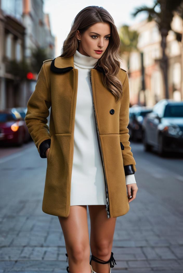 elegant solid stand collar pocket open front long sleeve blazer 137859