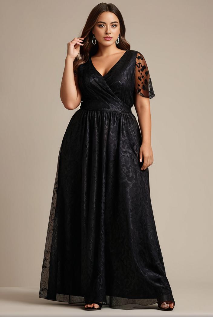 plus size floor length formal evening gowns for weddings 100371