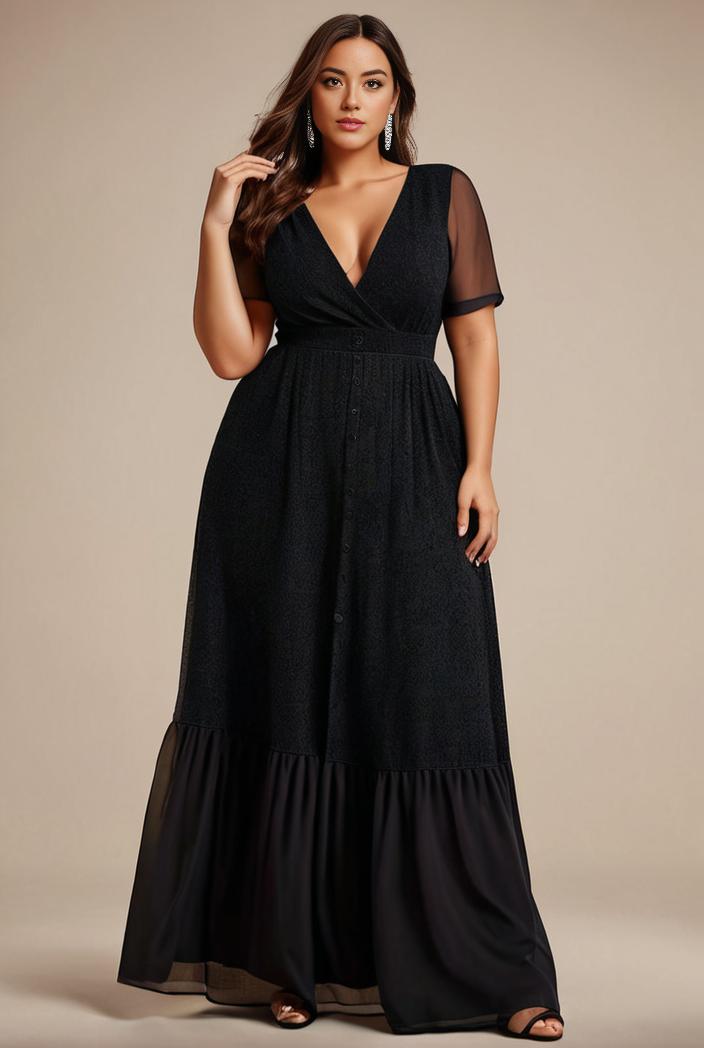 plus size floor length formal evening gowns for weddings 100376
