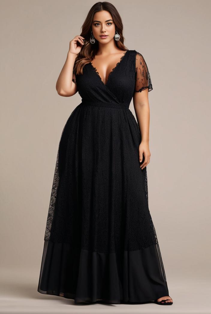 plus size floor length formal evening gowns for weddings 100377