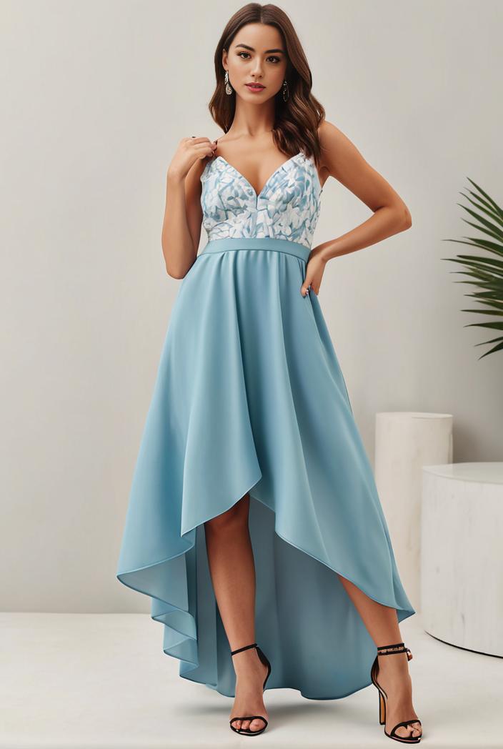 plus size sequin high low deep v neck tulle evening dresses 102029