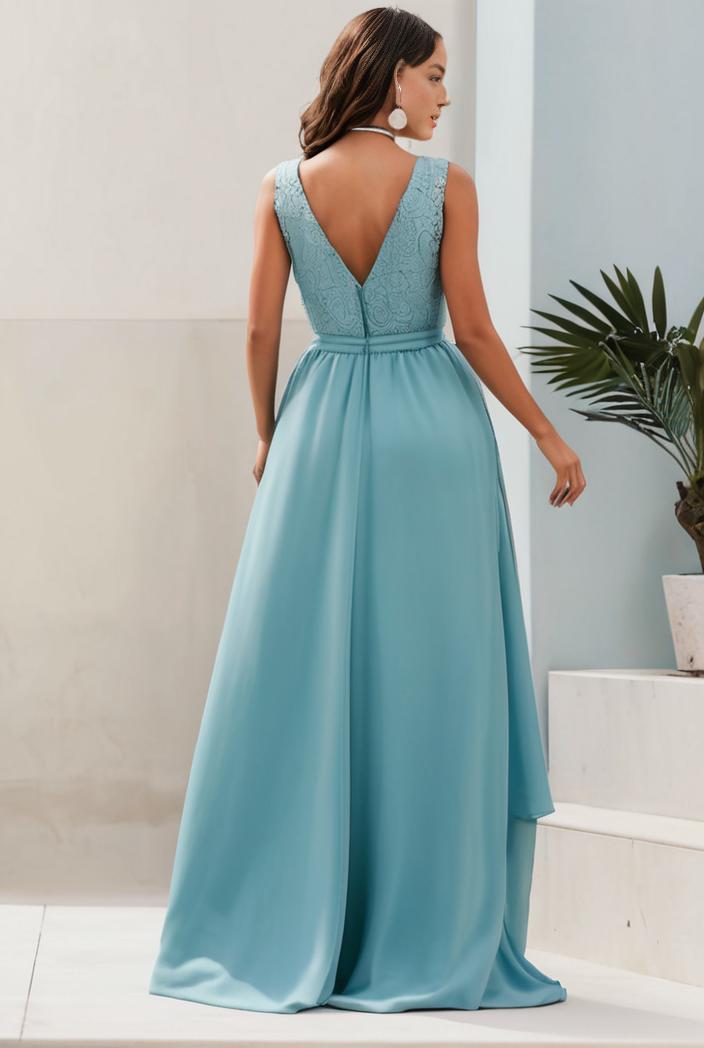 plus size sequin high low deep v neck tulle evening dresses 102040