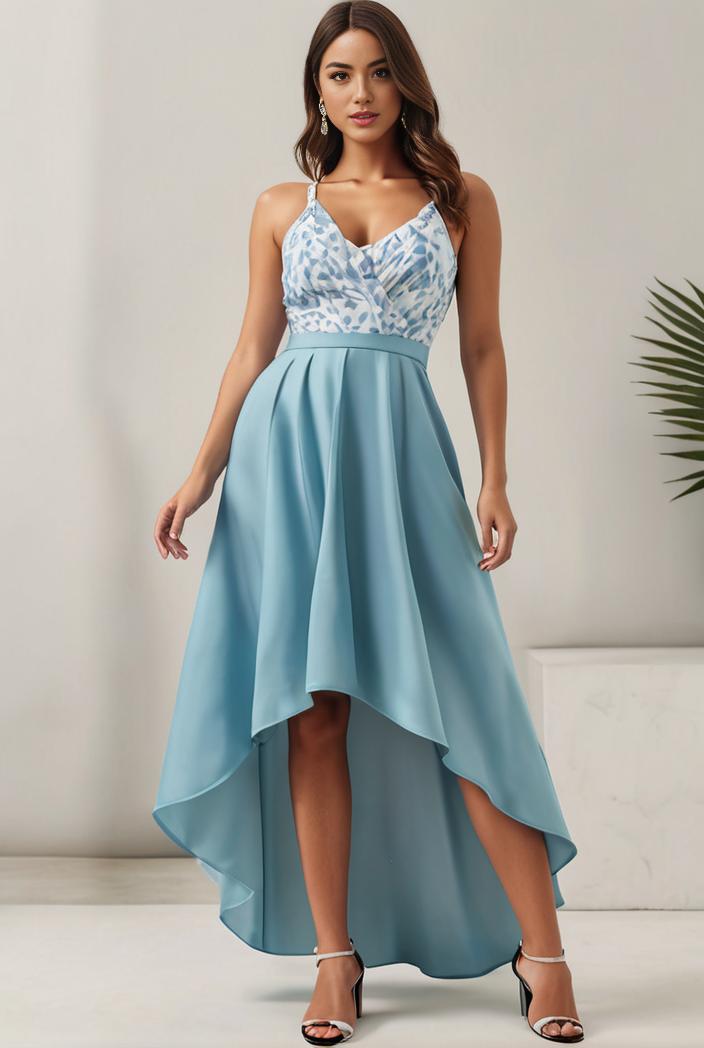 plus size sequin high low deep v neck tulle evening dresses 102045