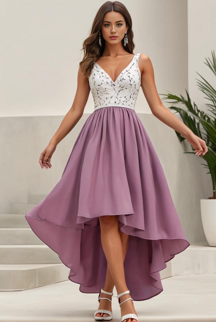 plus size sequin high low deep v neck tulle evening dresses 102061