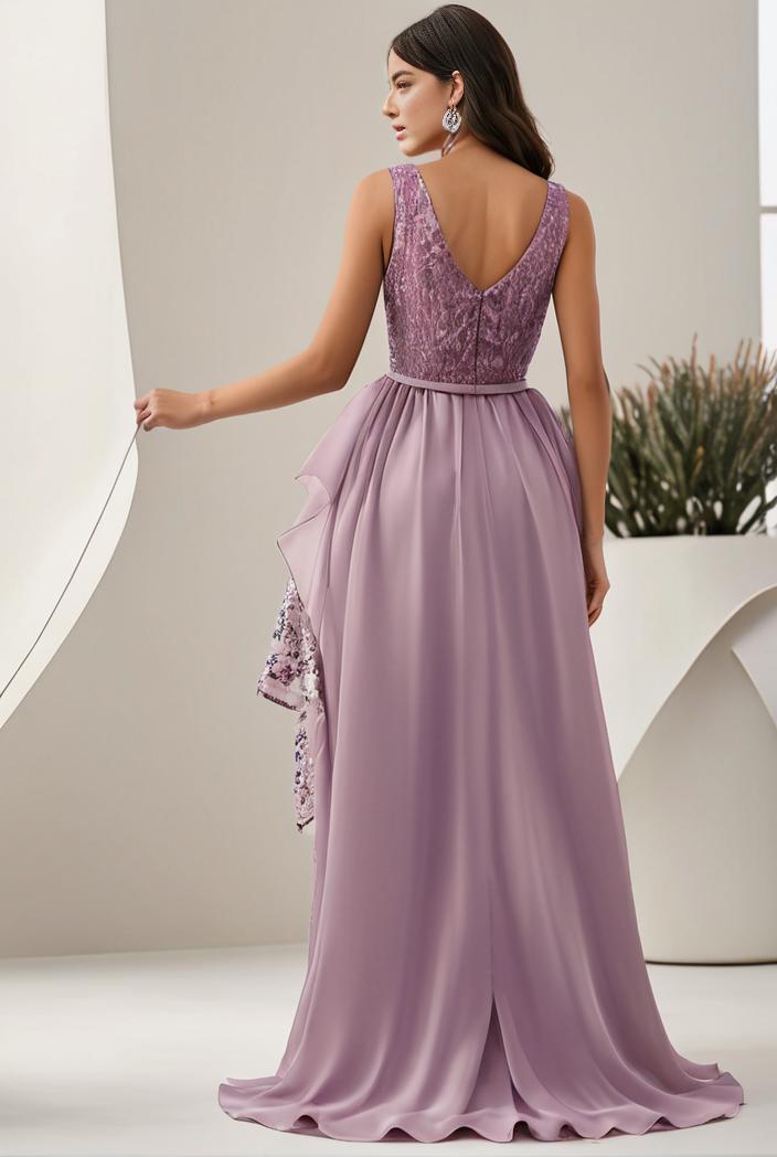 plus size sequin high low deep v neck tulle evening dresses 102068