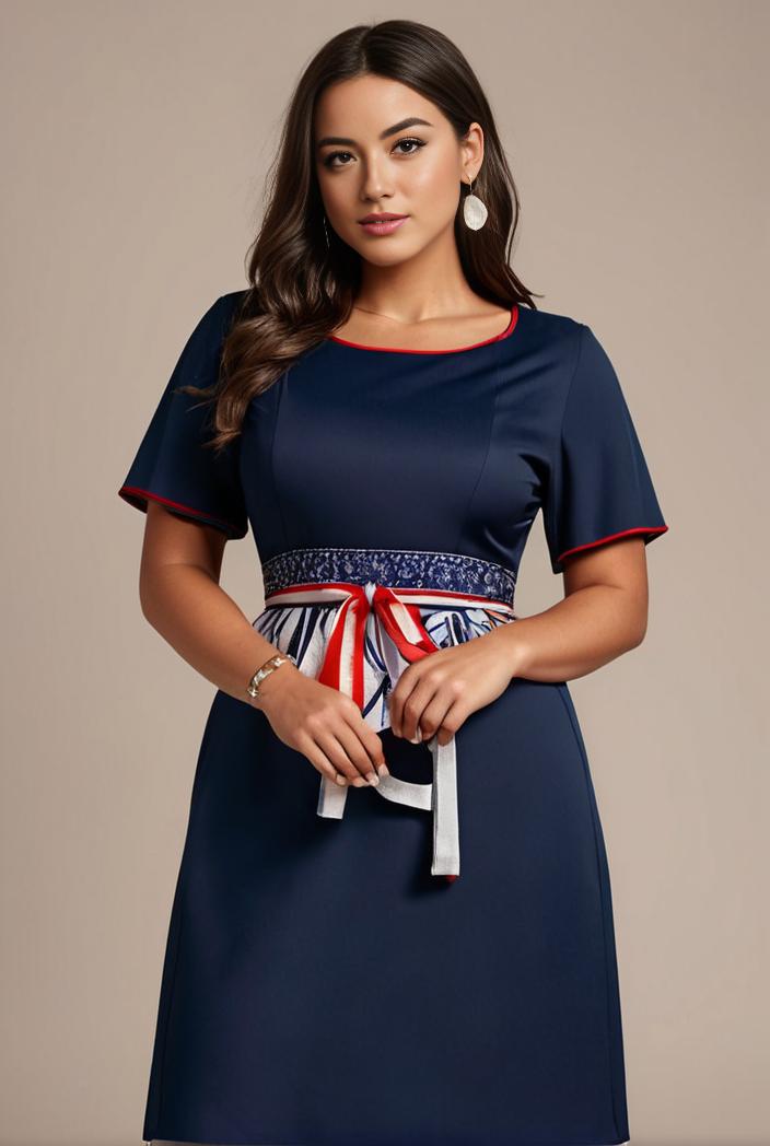 plus size simple chiffon pleated a line round neckline bridesmaid dress 102530