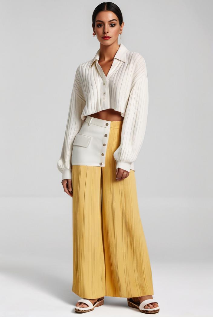 pleated high waist commuting temperament maxi dress 141587