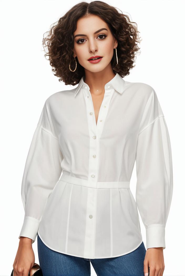 plus size casual blouse women s plus solid button up lantern sleeve turn down collar nipped waist blouse 142509