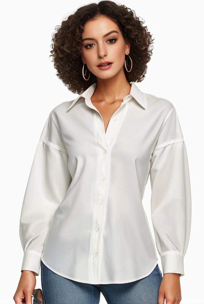 plus size casual blouse women s plus solid button up lantern sleeve turn down collar nipped waist blouse 142510