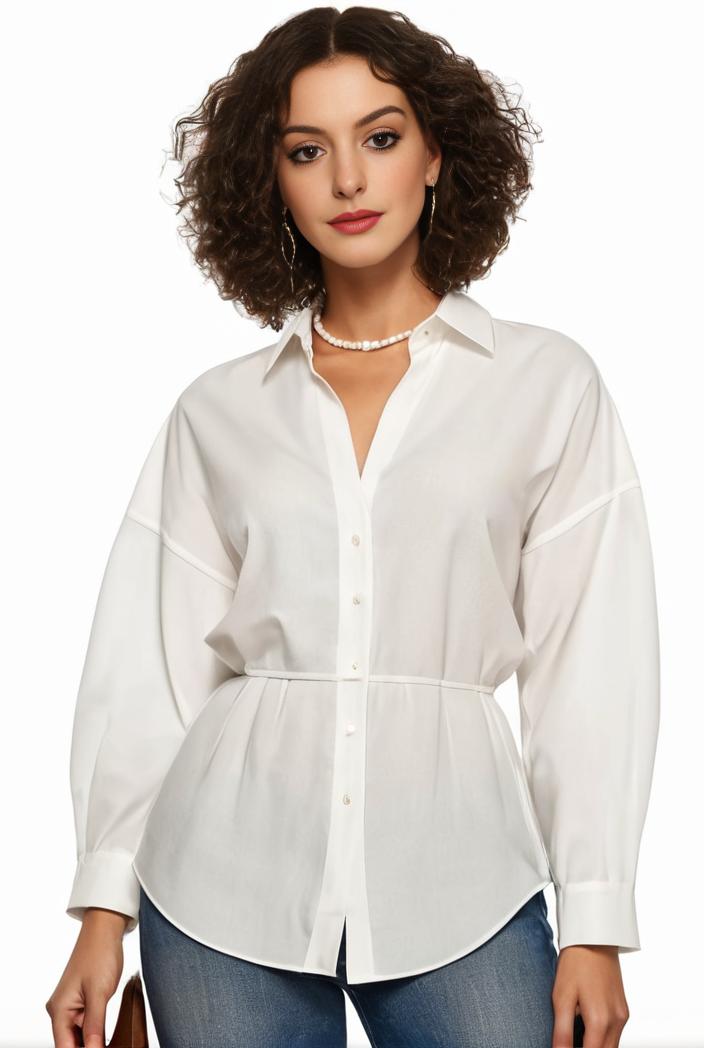 plus size casual blouse women s plus solid button up lantern sleeve turn down collar nipped waist blouse 142511