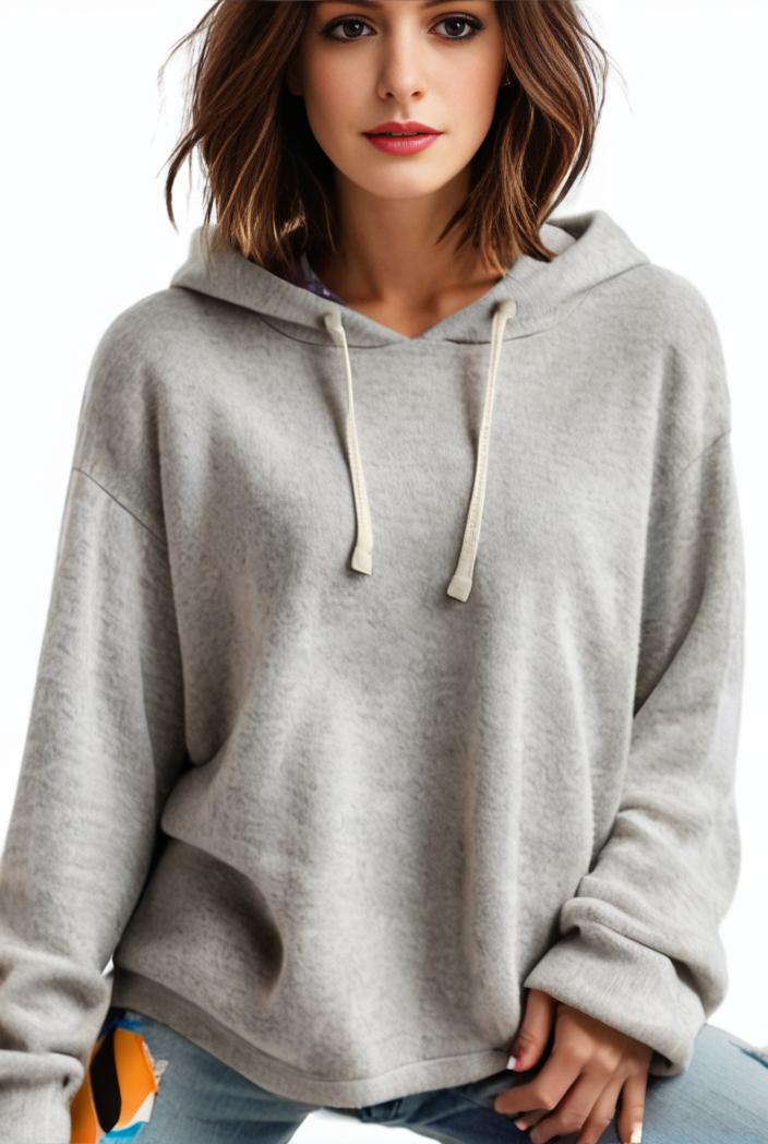 plus size casual hoodie women s plus solid ribbed long sleeve slight stretch hoodie drawstring sweatshirt 142544