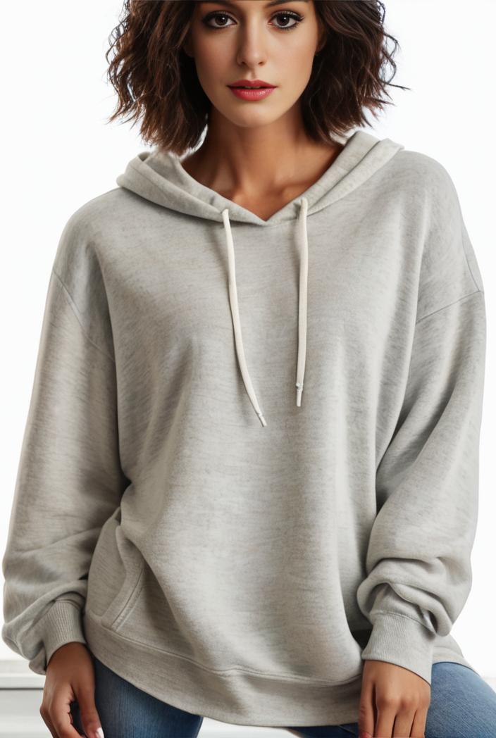 plus size casual hoodie women s plus solid ribbed long sleeve slight stretch hoodie drawstring sweatshirt 142546