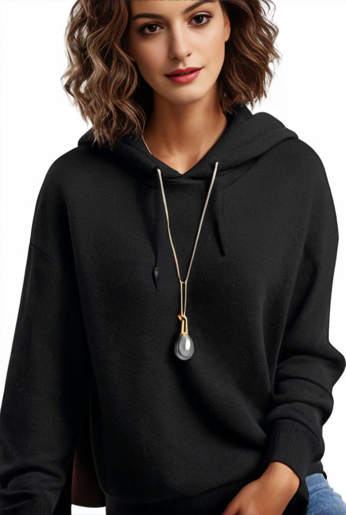 plus size casual hoodie women s plus solid ribbed long sleeve slight stretch hoodie drawstring sweatshirt 142552