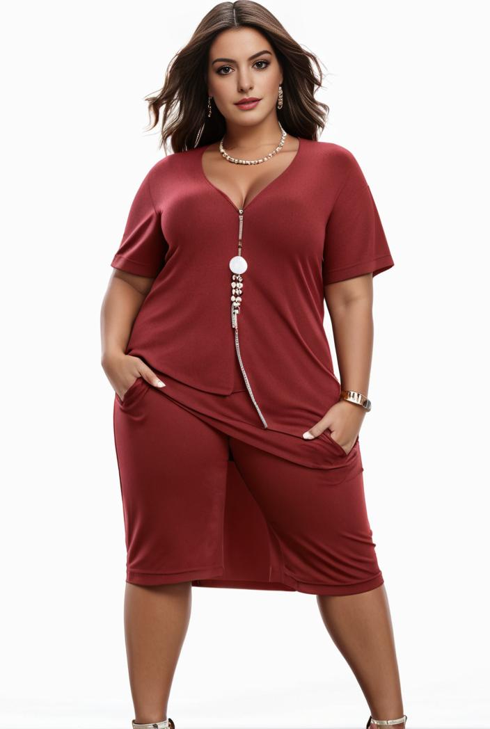plus size faith letter print short sleeve midi dress with pockets women s plus slight stretch casual dress 142851