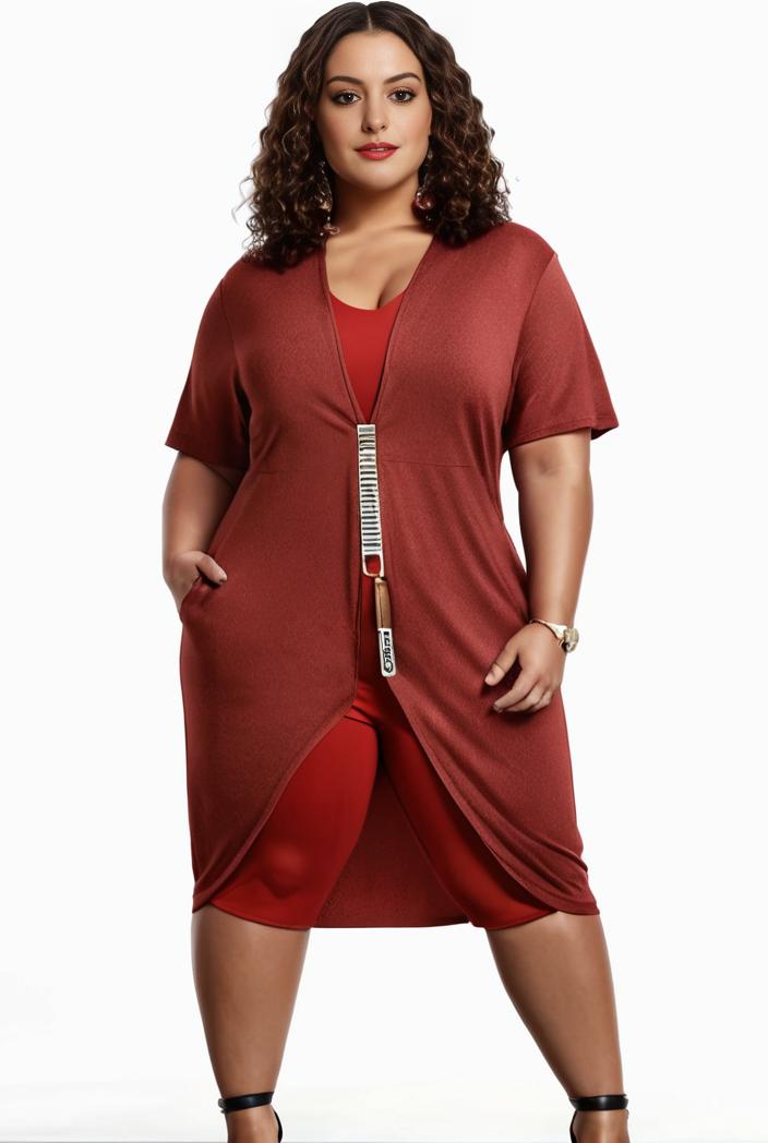 plus size faith letter print short sleeve midi dress with pockets women s plus slight stretch casual dress 142852