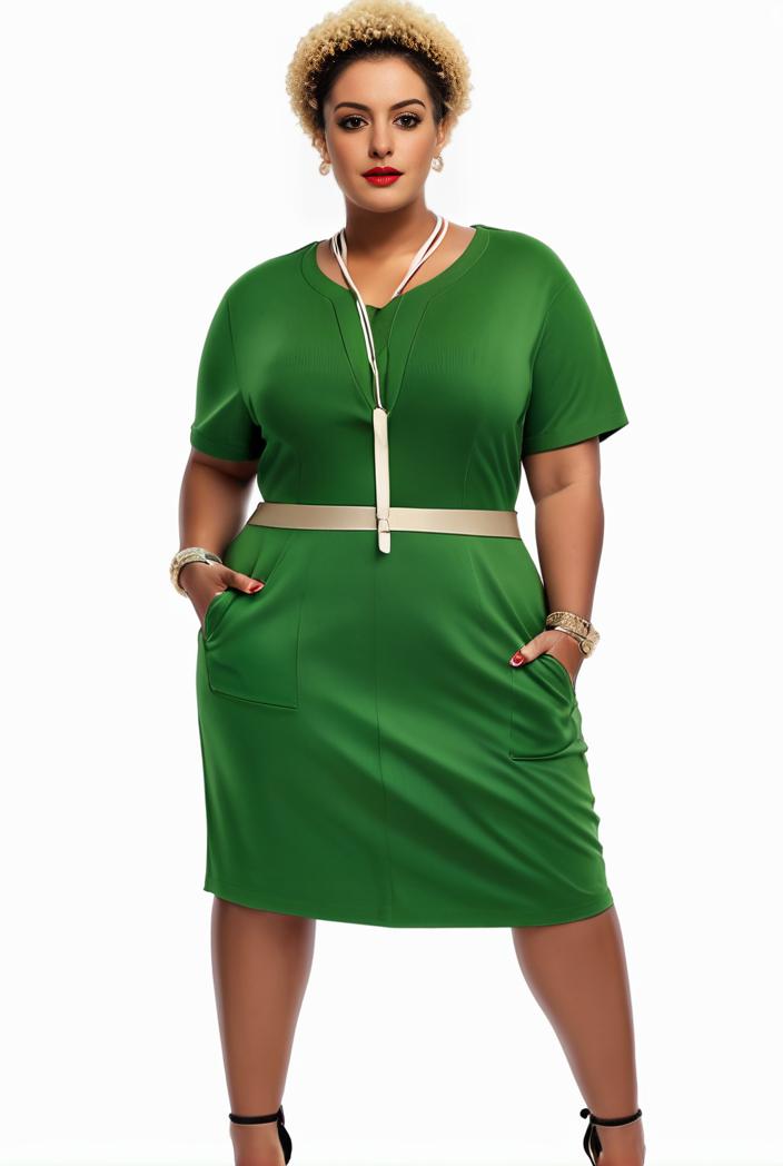 plus size faith letter print short sleeve midi dress with pockets women s plus slight stretch casual dress 142855