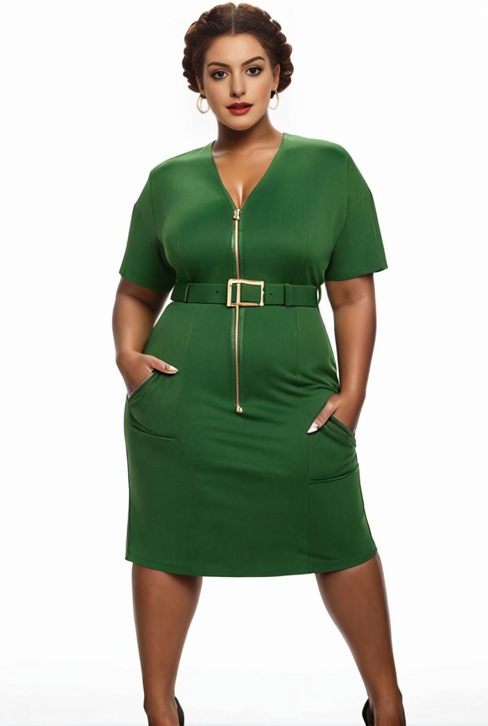 plus size faith letter print short sleeve midi dress with pockets women s plus slight stretch casual dress 142856