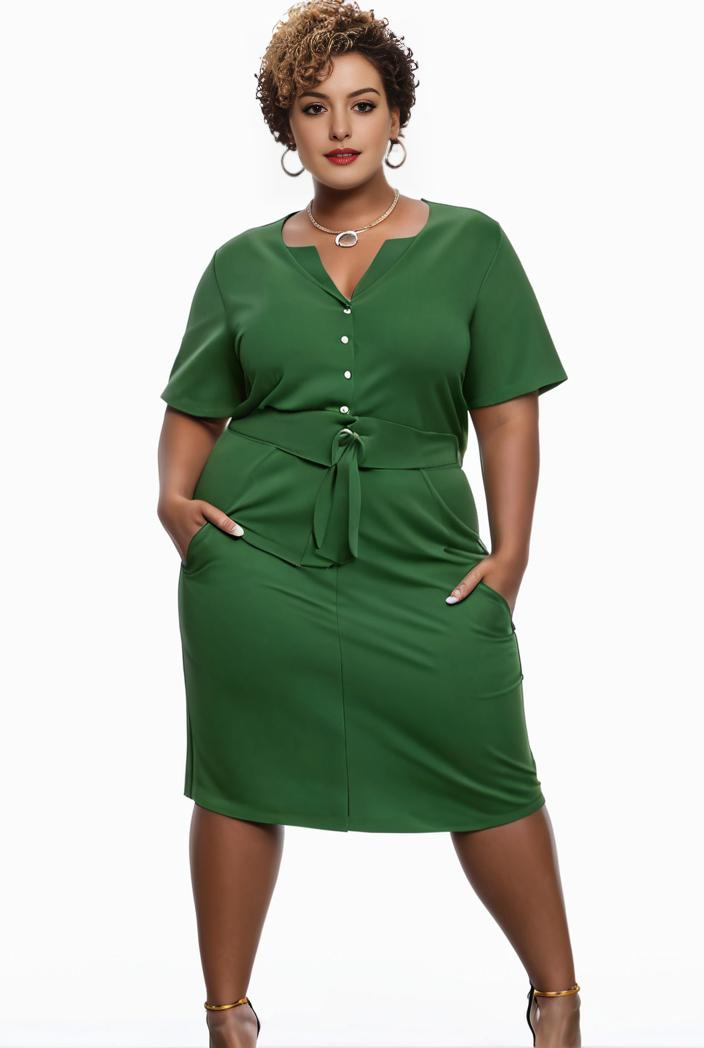 plus size faith letter print short sleeve midi dress with pockets women s plus slight stretch casual dress 142859