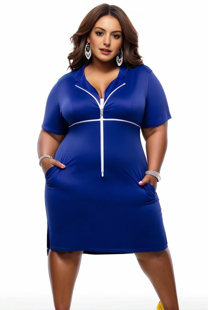 plus size faith letter print short sleeve midi dress with pockets women s plus slight stretch casual dress 142872