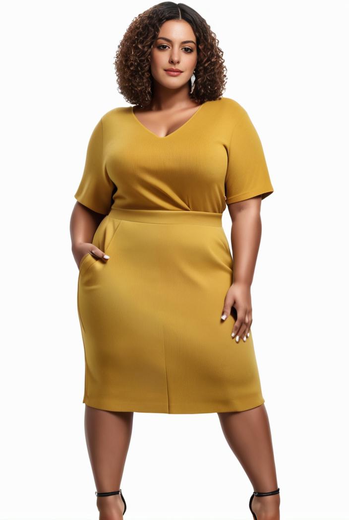 plus size faith letter print short sleeve midi dress with pockets women s plus slight stretch casual dress 142879