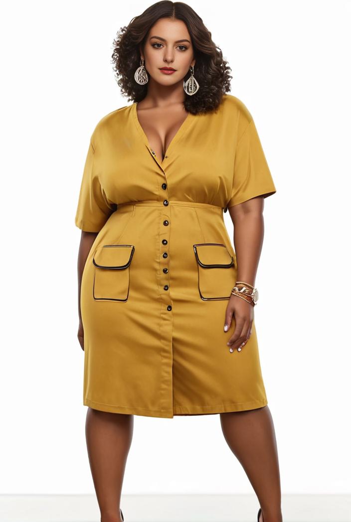 plus size faith letter print short sleeve midi dress with pockets women s plus slight stretch casual dress 142880