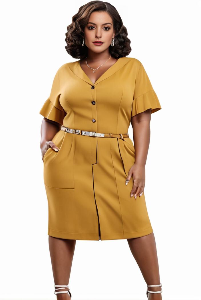 plus size faith letter print short sleeve midi dress with pockets women s plus slight stretch casual dress 142881