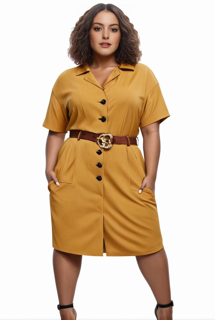plus size faith letter print short sleeve midi dress with pockets women s plus slight stretch casual dress 142882