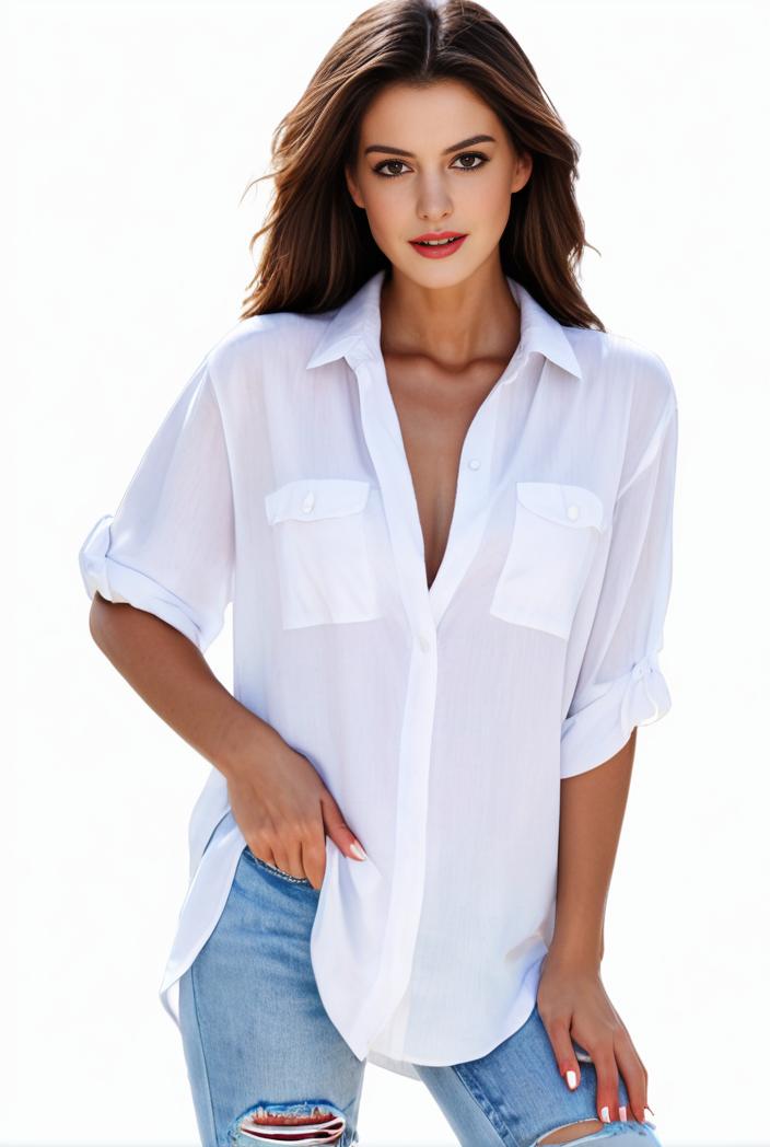 plus size formal shirt women s plus plain long sleeve turn down collar button up workwear shirt 143180