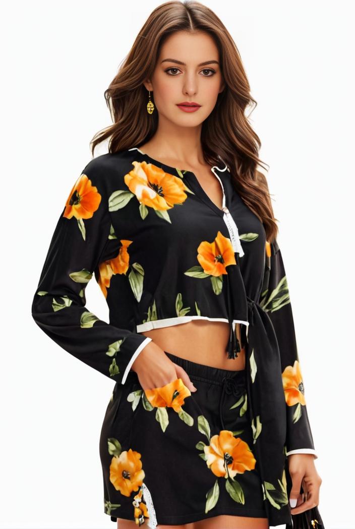 plus size halloween coat women s pus allover cat pumpkin print long sleeve open front medium stretch cardigan overcoat 143424