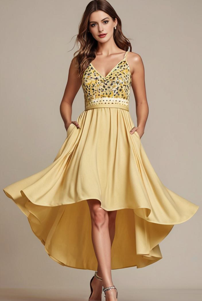 plus size sequin high low deep v neck tulle evening dresses 144478