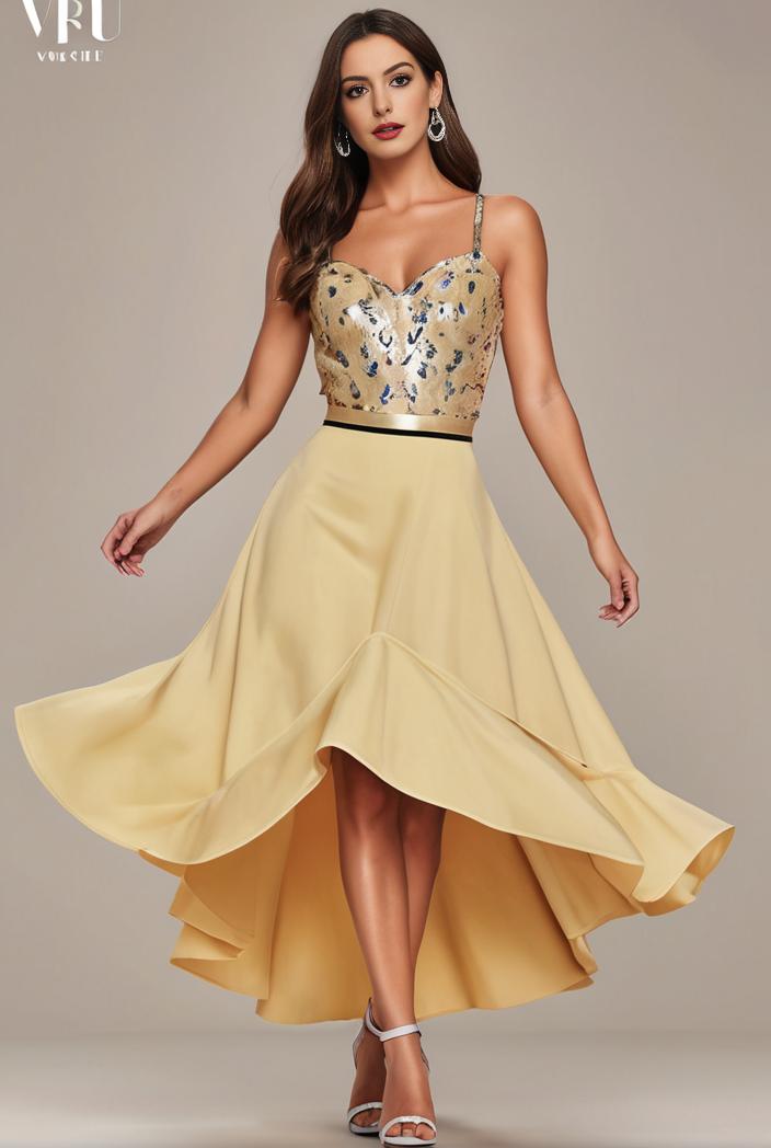 plus size sequin high low deep v neck tulle evening dresses 144480