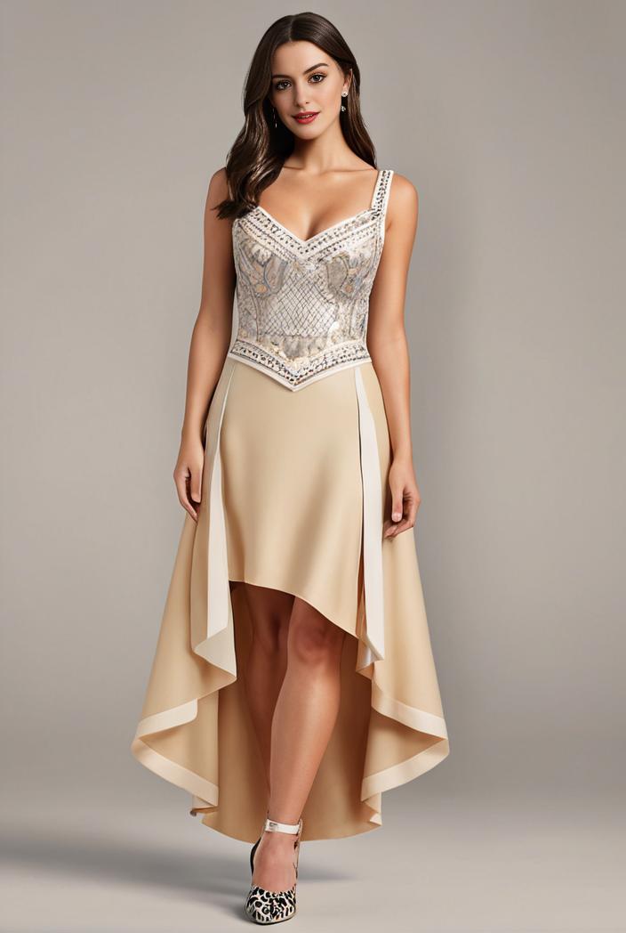 plus size sequin high low deep v neck tulle evening dresses 144484