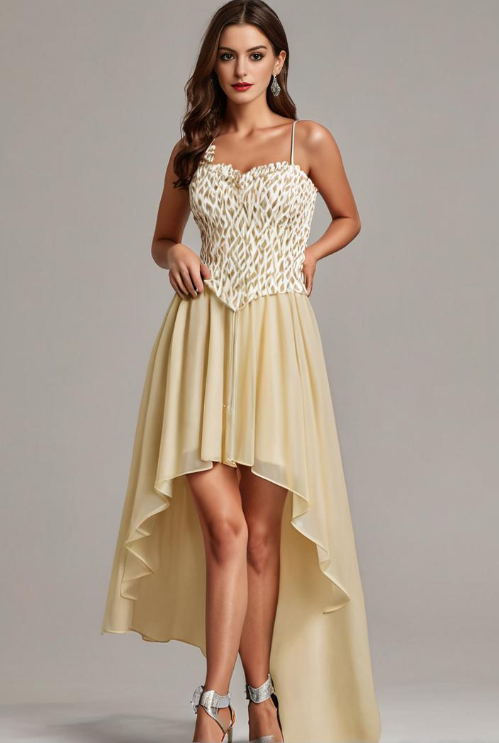 plus size sequin high low deep v neck tulle evening dresses 144490