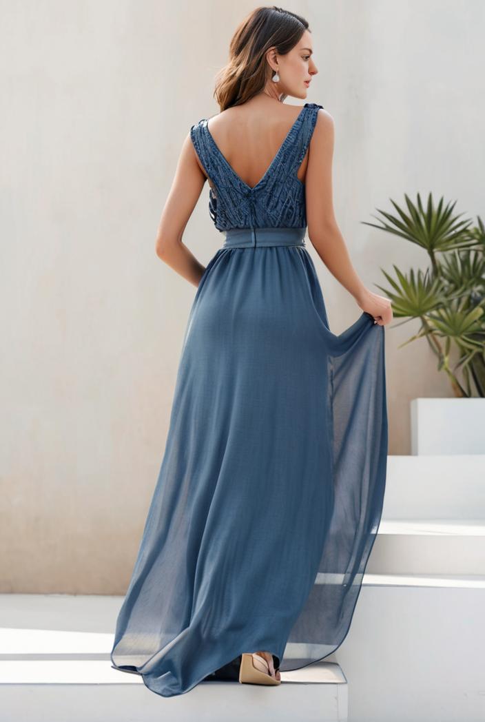 plus size sequin high low deep v neck tulle evening dresses 144510