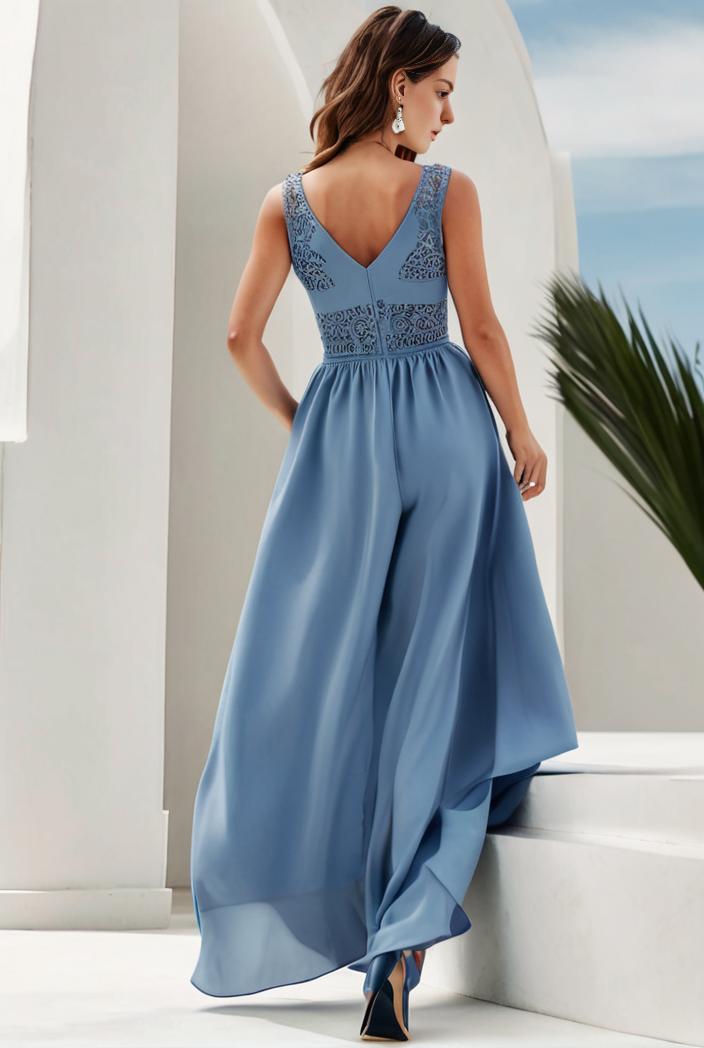 plus size sequin high low deep v neck tulle evening dresses 144514
