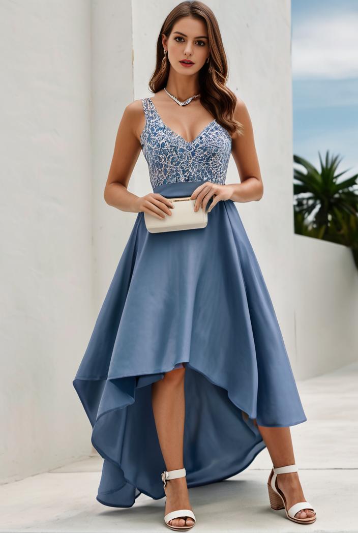 plus size sequin high low deep v neck tulle evening dresses 144530