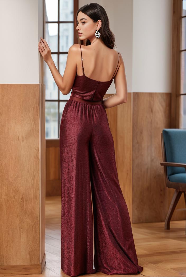 spaghetti strap 2 in 1 sheer evening dress 107386