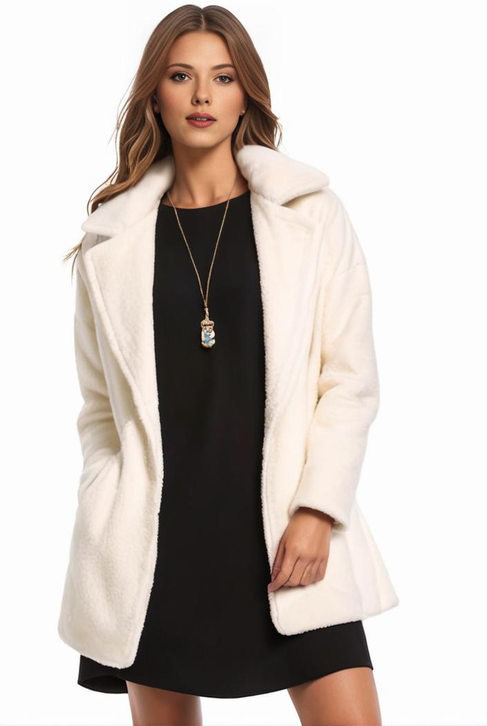 cozy winter teddy coat for women 140635