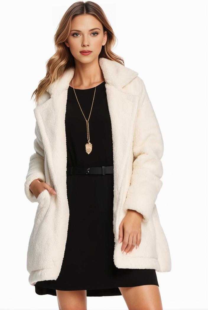 cozy winter teddy coat for women 140641