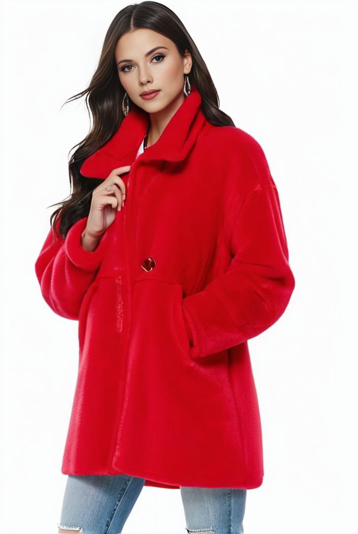 cozy winter teddy coat for women 140645
