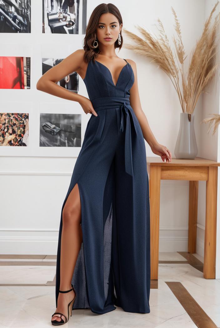 spaghetti strap 2 in 1 sheer evening dress 107425