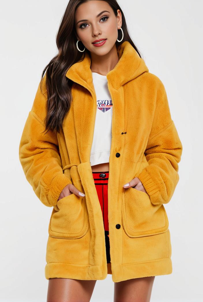 cozy winter teddy coat for women 140662