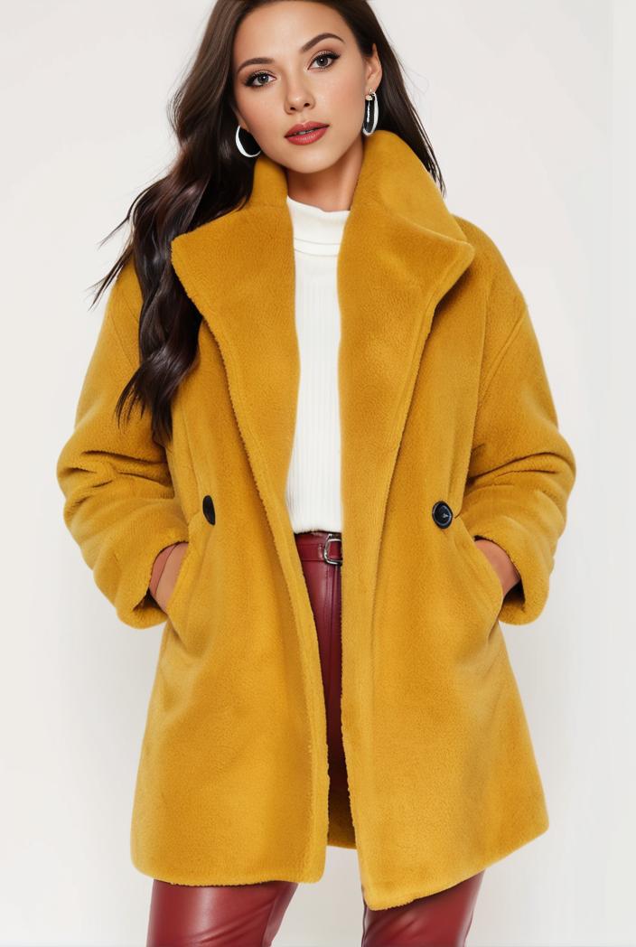 cozy winter teddy coat for women 140665