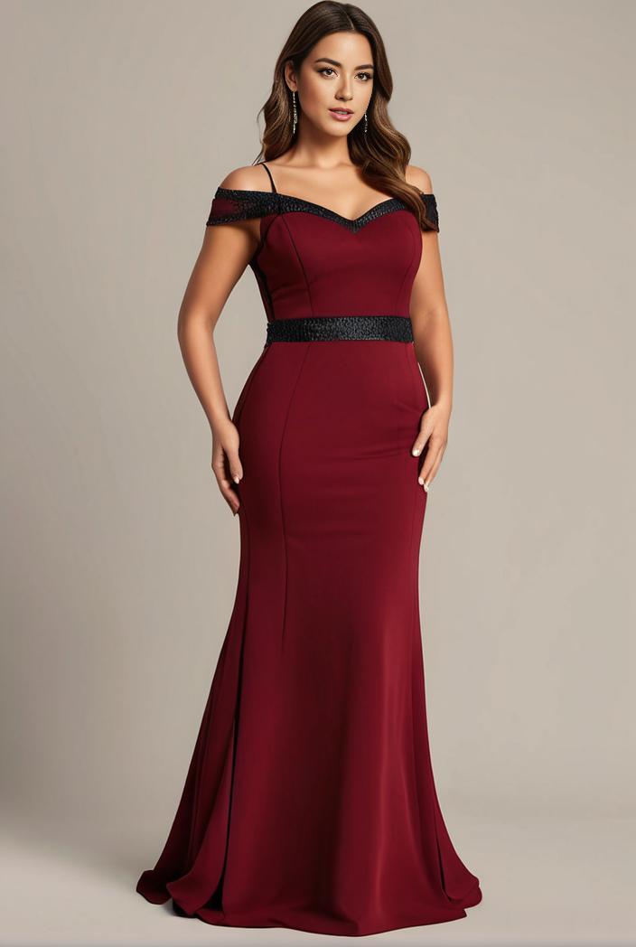 stylish plus size bodycon deep v neck sequin evening dress 107767