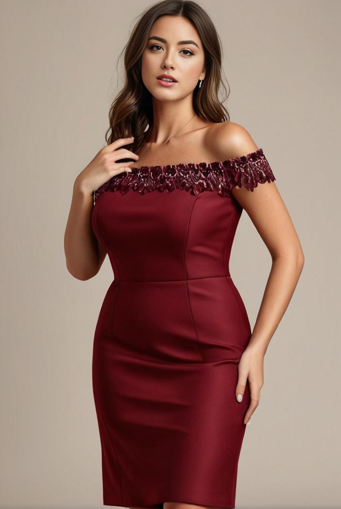 stylish plus size bodycon deep v neck sequin evening dress 107775