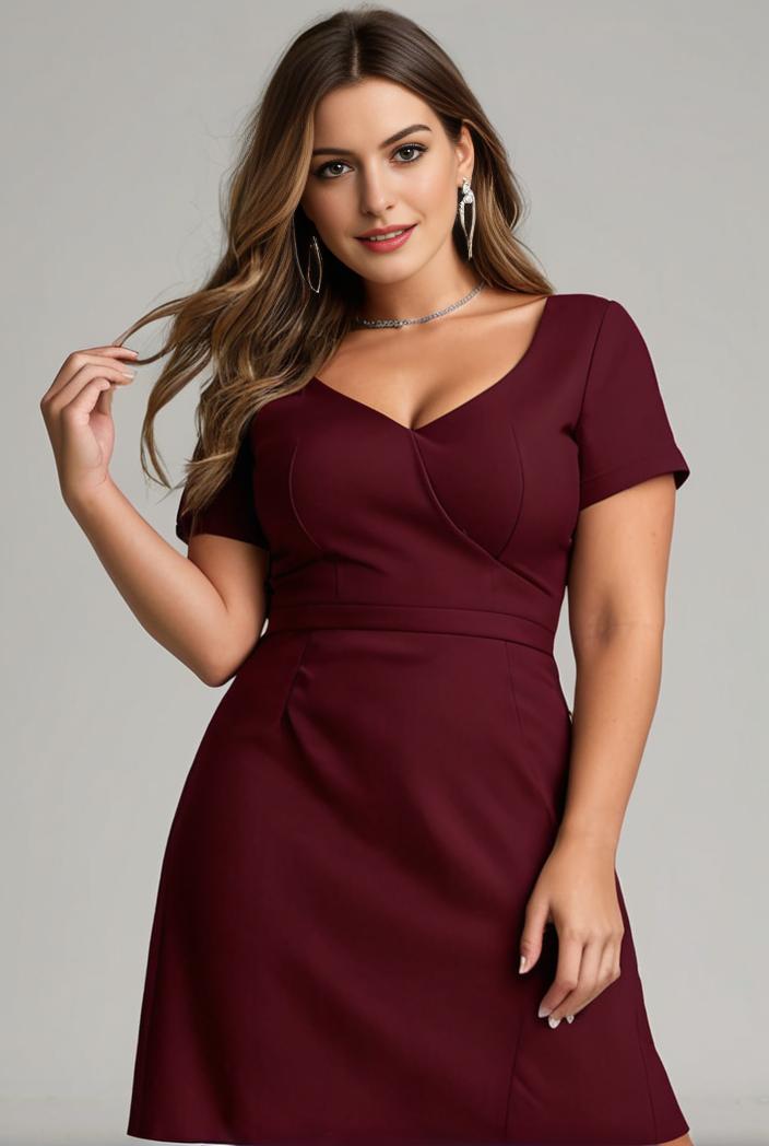 plus size sweetheart a line high slit maxi chiffon bridesmaid dress 145241