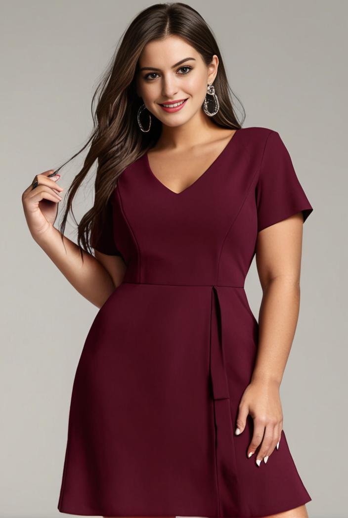 plus size sweetheart a line high slit maxi chiffon bridesmaid dress 145242