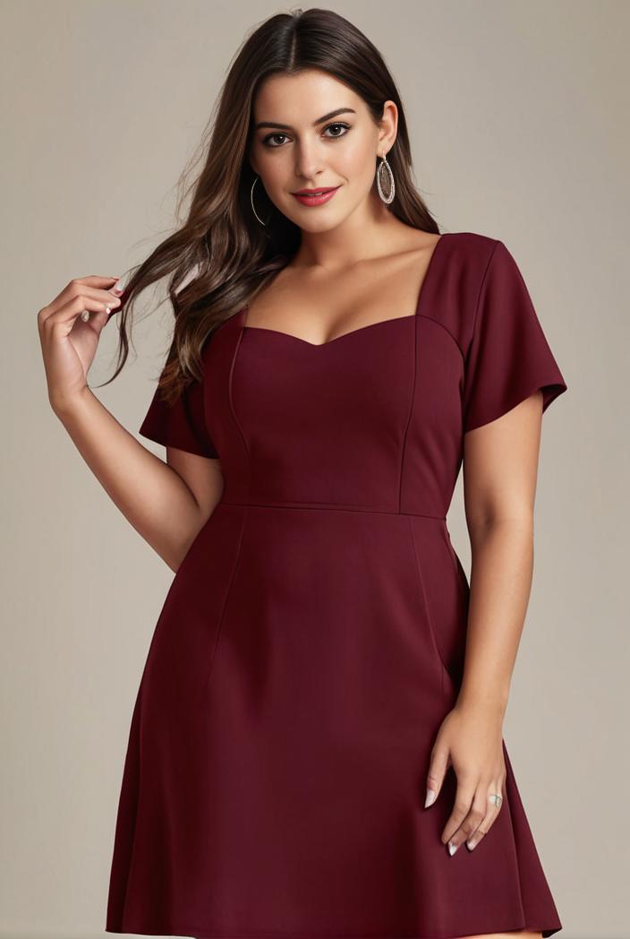 plus size sweetheart a line high slit maxi chiffon bridesmaid dress 145244