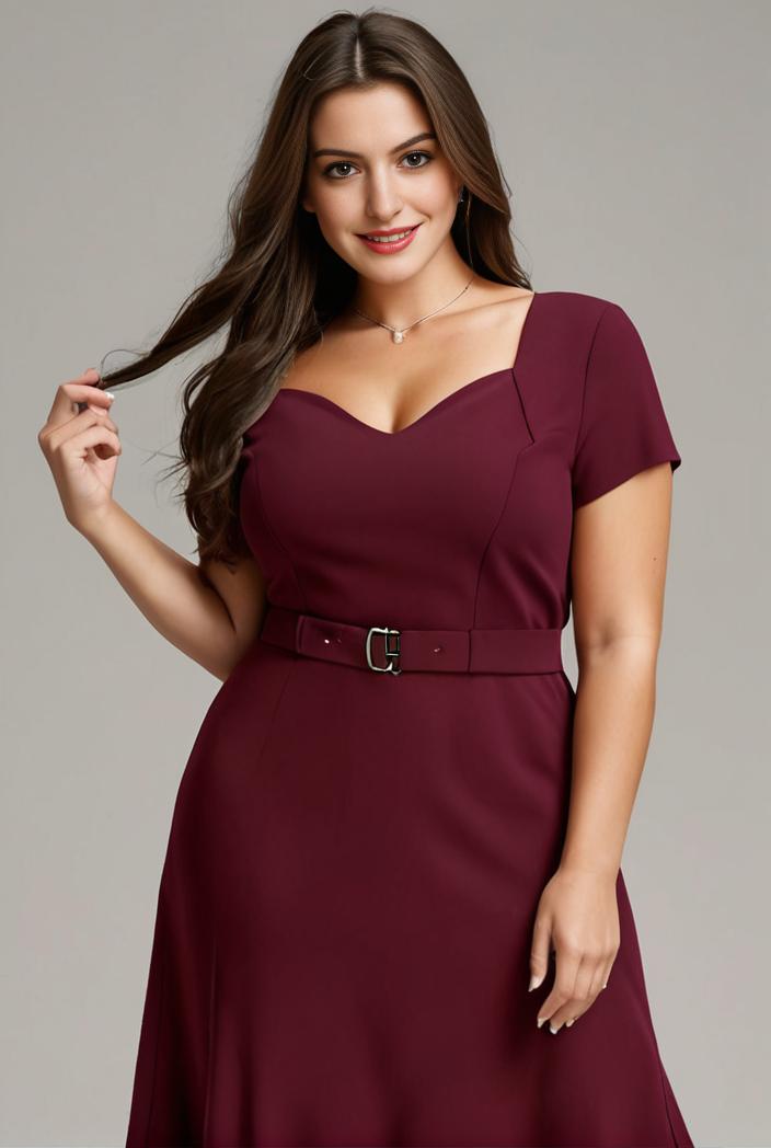 plus size sweetheart a line high slit maxi chiffon bridesmaid dress 145245